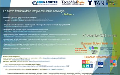 Le nuove frontiere delle terapie cellulari in oncologia – 27/09/2022