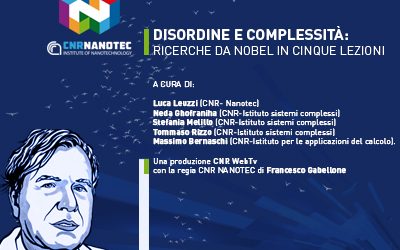 Disordine e Complessità – Ricerche da Nobel in cinque lezioni – 30/09/2022