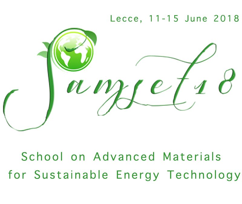 SAMSET18 – School on Advanced Materials for Sustainable Energy Technologies