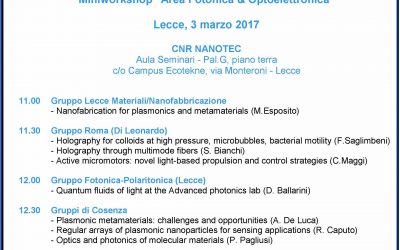 Miniworkshop Fotonica & Optoelettronica