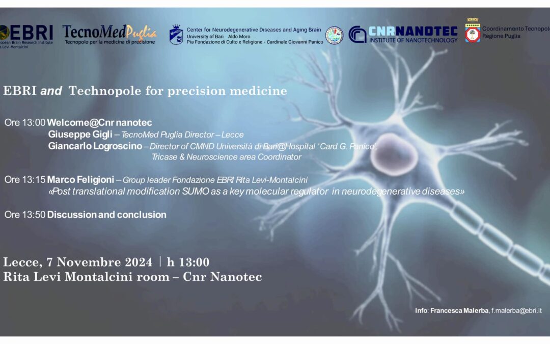 EBRI and Technopole for precision medicine – talk –