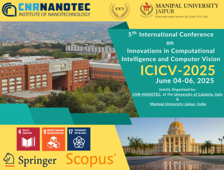 5^ International Conference on “Innovations in Computational Intelligence and Computer Vision” – ICICV 2025