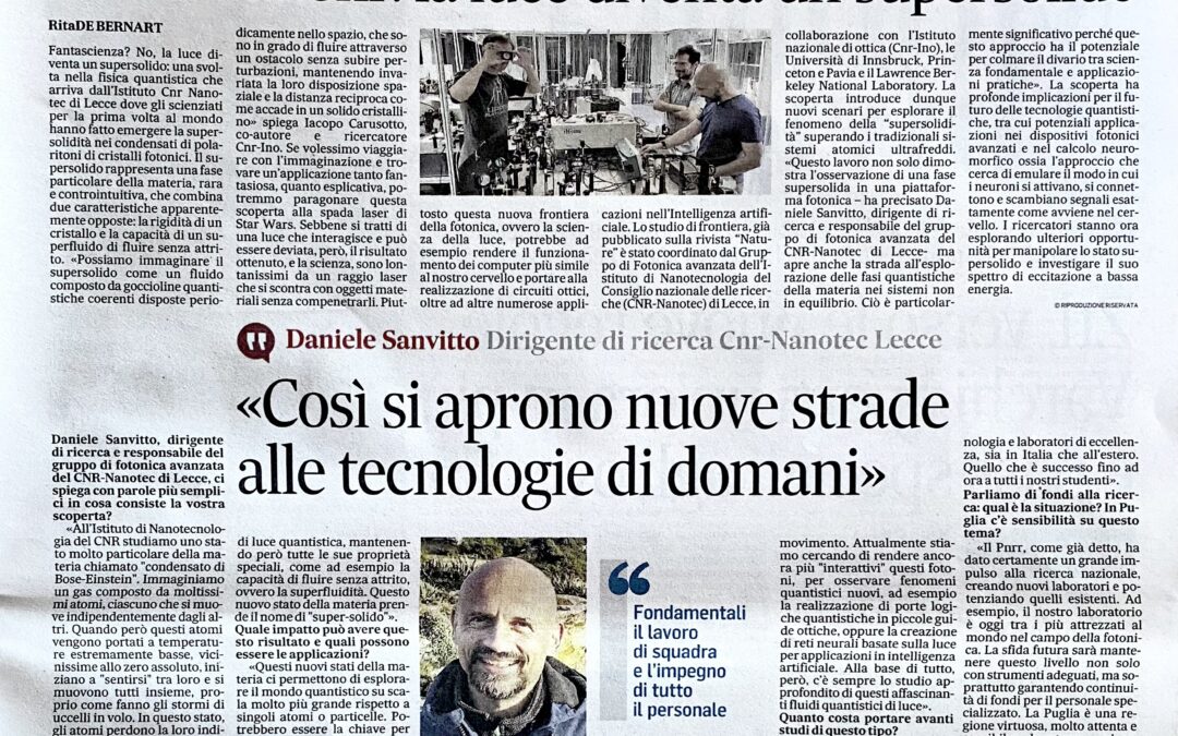 Intervista a Daniele Sanvitto